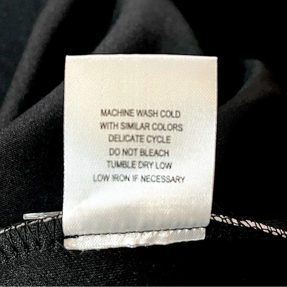 Nina Leonard Tummy Smoothing Pants Black White Pinstripe PETITE Size 3X New! - Picture 5 of 9